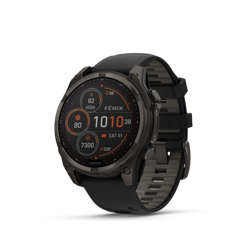 Garmin Fenix 8 47mm Solar, Titan Sapphire Carbon Gray