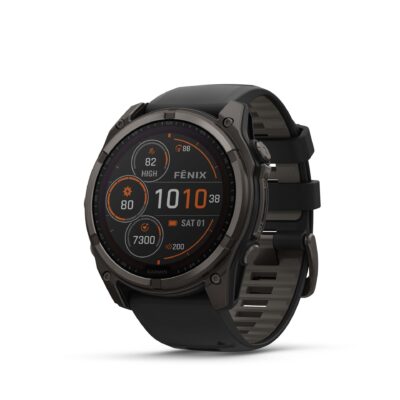 Garmin Fenix 8 51mm Solar, Titan Sapphire Carbon Gray