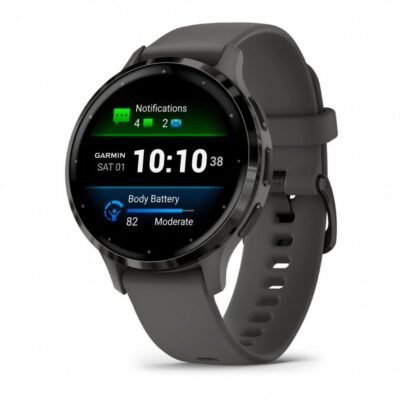 Garmin Venu 3S Slate/Gray Silicone Band